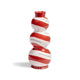 Swirly Candle holder | Red
