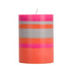Striped Orange flame Candle, 100% Stearin Wax (Veg origin) Pure Cotton Wick (lead/metal Free) Ecological color dyes, paraffin-free, shop the best Ramadan gift gifts for her for him from Inna carton online store dubai, UAE!