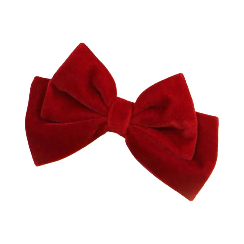 Velvet Hair Bow | Red, shop the best Christmas gift gifts for her for him from Inna carton online store dubai, UAE!