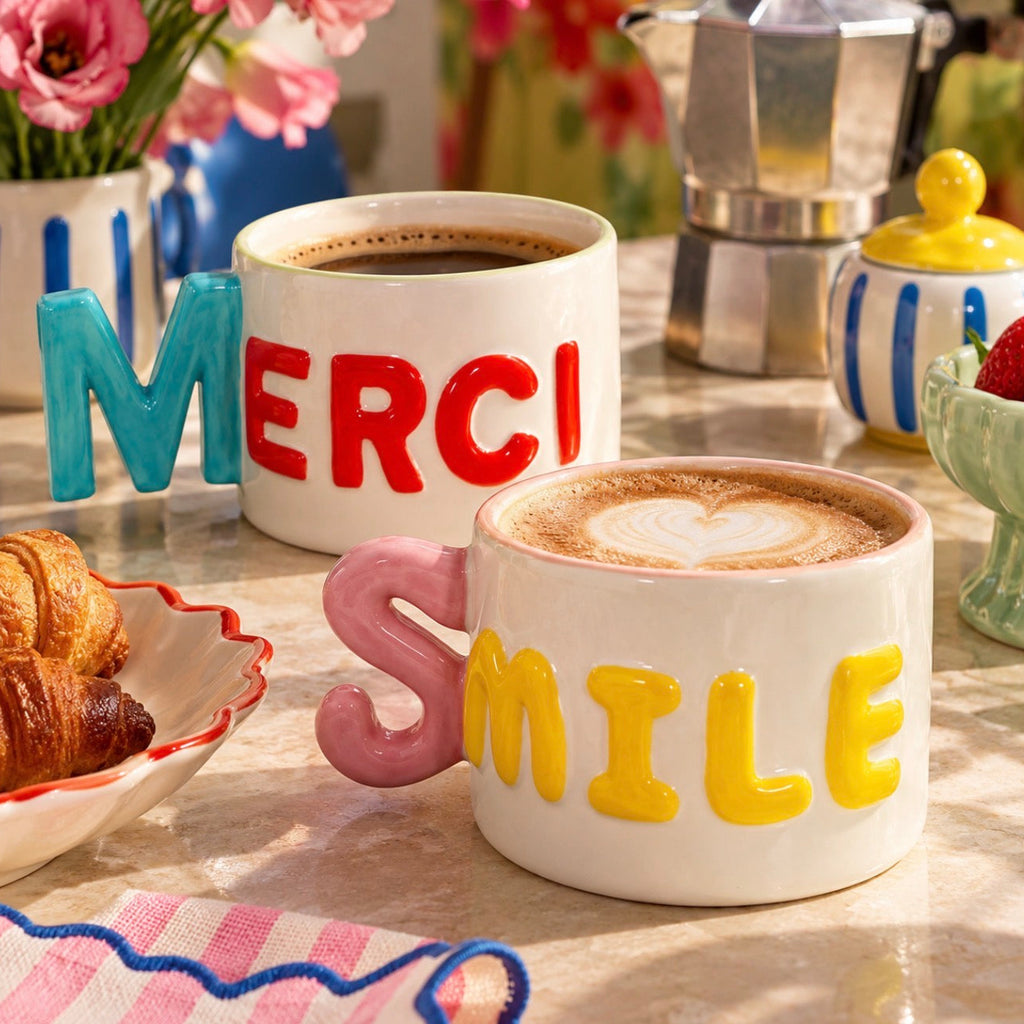 Merci Ceramic Large Mug