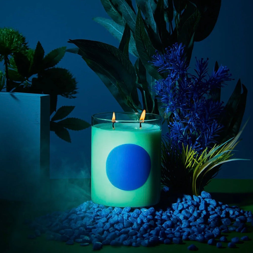 Disco Glass Candle | Basil & Sweet Lime