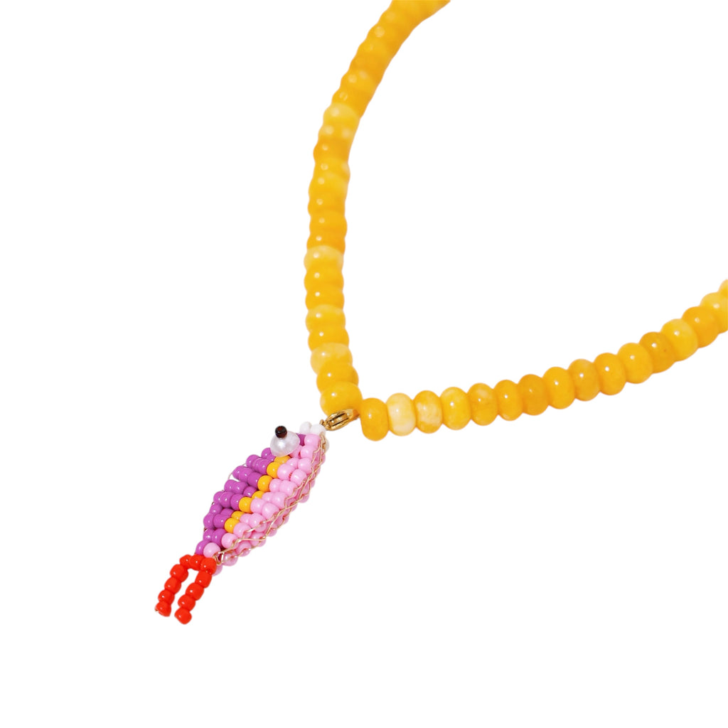 Santorini Fish Necklace | Yellow