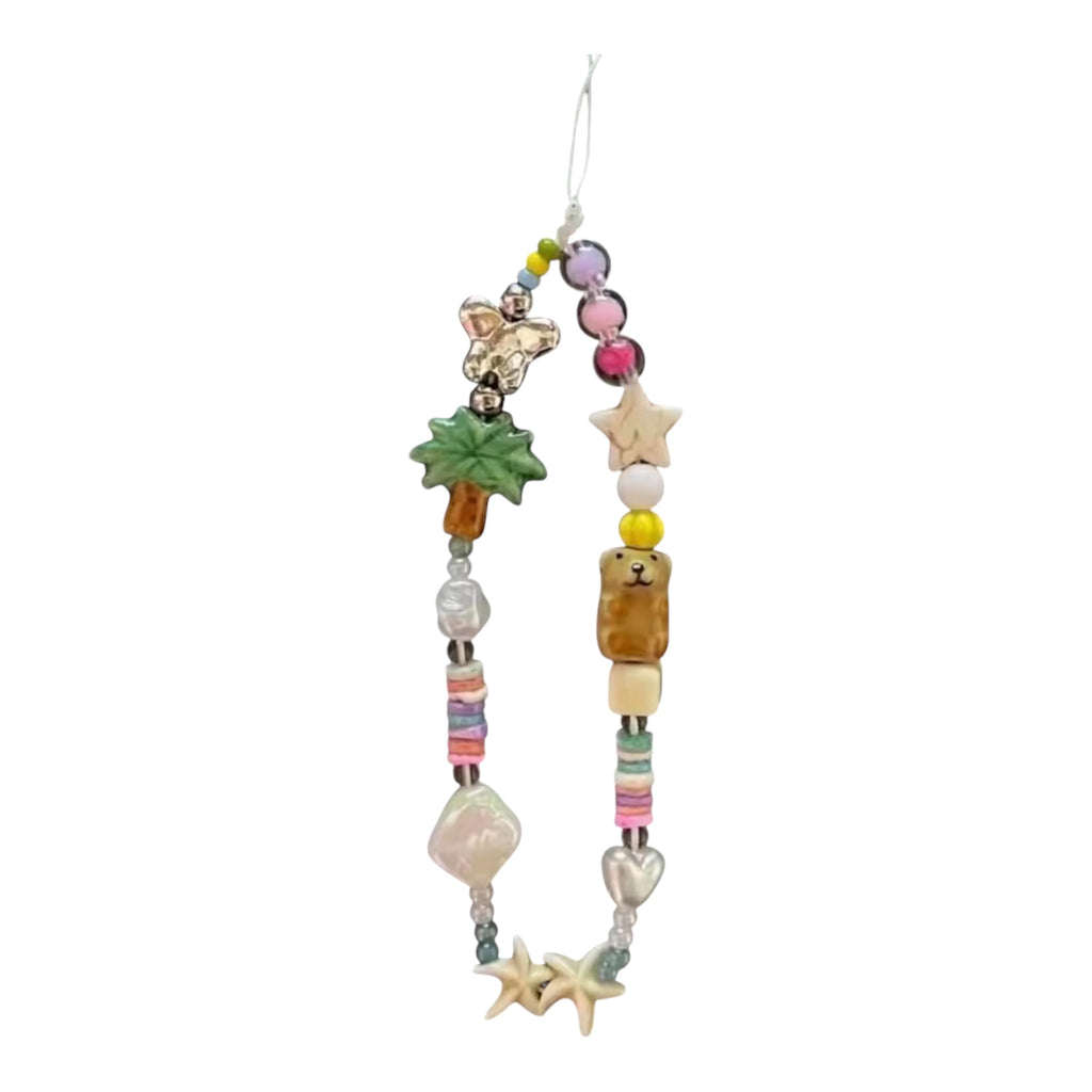 Palm Spring Beaded Phone Strap