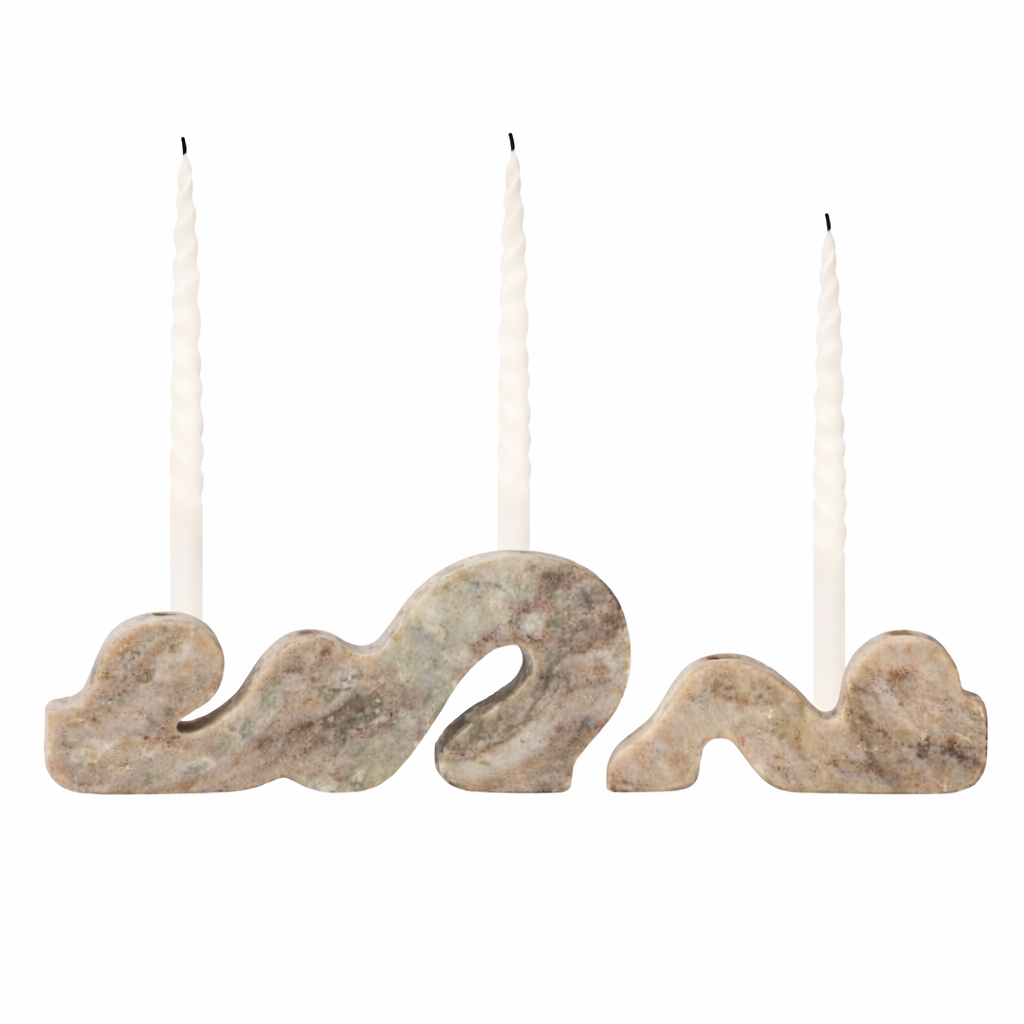 Liabella Marble Candle Holder | Set of 2