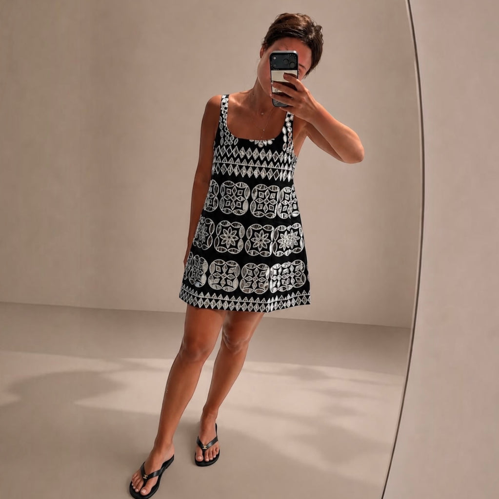 The Mosaic Dress | Black