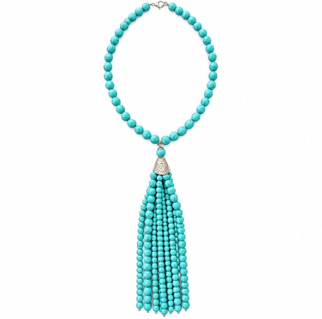 The Tassel Stone Necklace | Turquoise