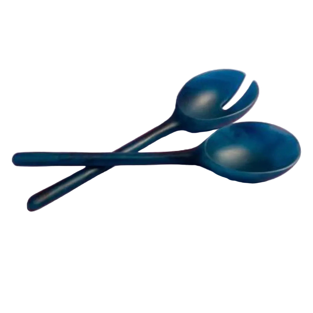 Resin Salad Servers | Blue