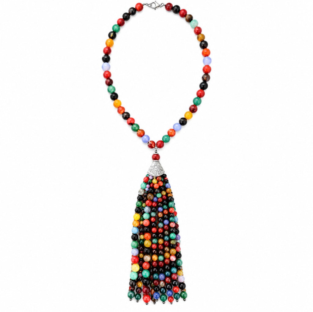 The Tassel Stone Necklace | Multicolor