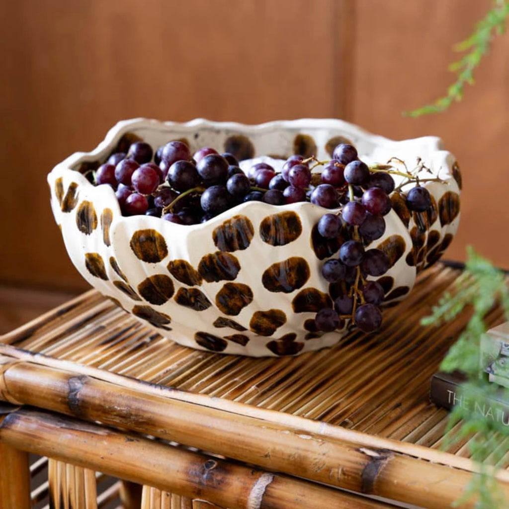 Desert Dot Stoneware Bowl