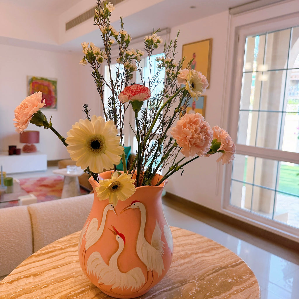 Swan Ceramic Large Vase