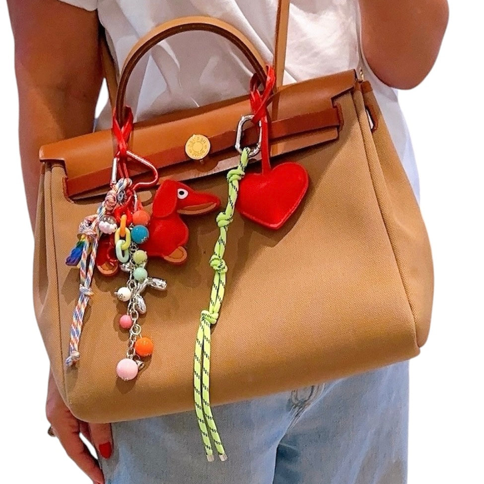 Knot Bag Charm Carabiner | Neon Yellow