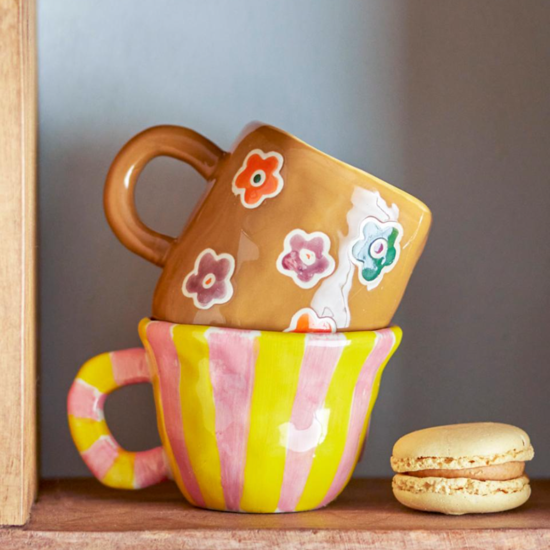 Addy Cup Set Brown, the best customized gift and gifts for her and for him from Inna Carton online shop Dubai, UAE!