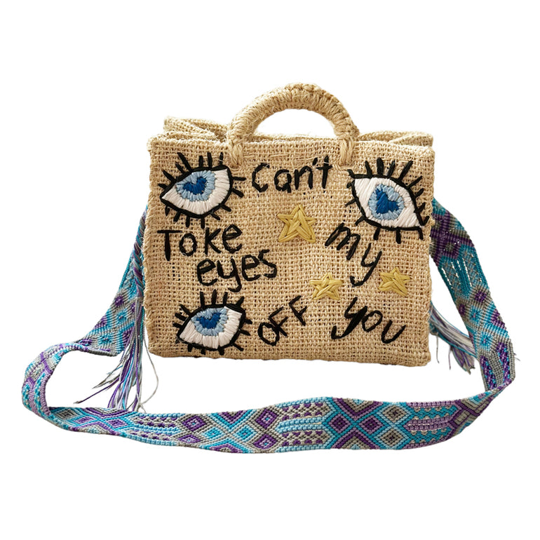 All Eyes On You Raffia Bag , the best gift and gifts for him and for her from Inna Carton, the best online gift store in Dubai, UAE.
