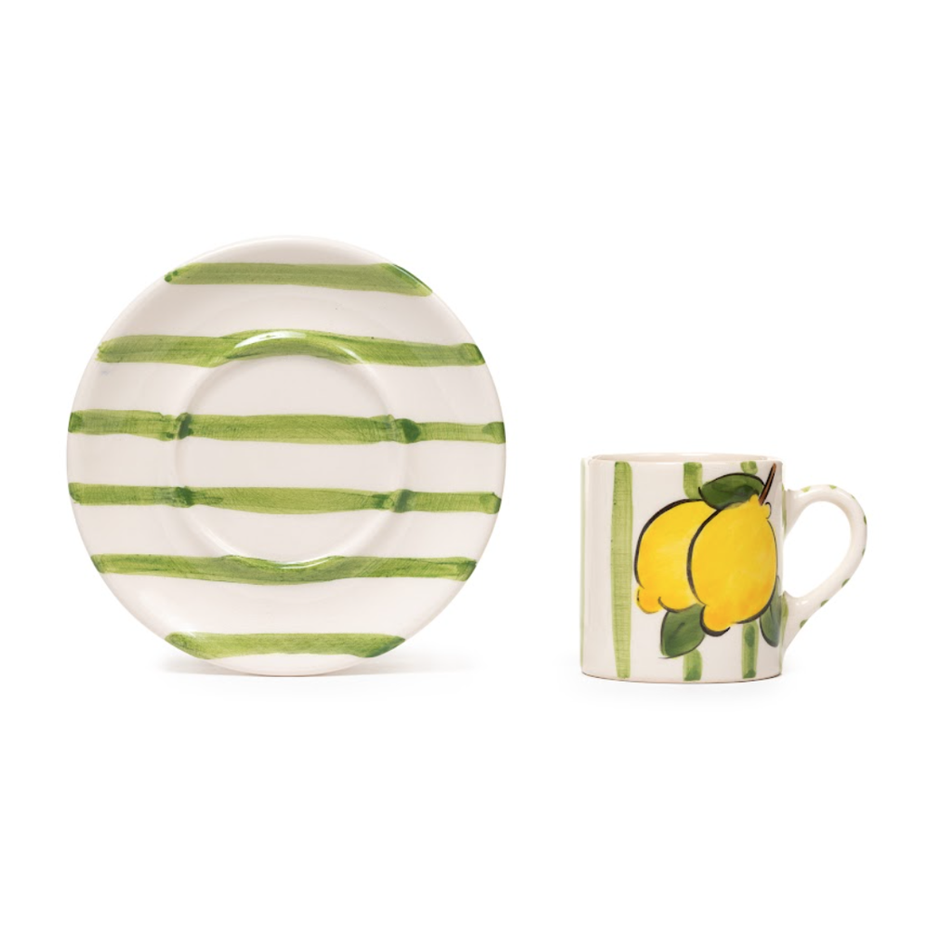 Amalfi Coast Coffee Cup Set of 2 Lime, the best customized gift and gifts for her and for him from Inna Carton online shop Dubai, UAE!