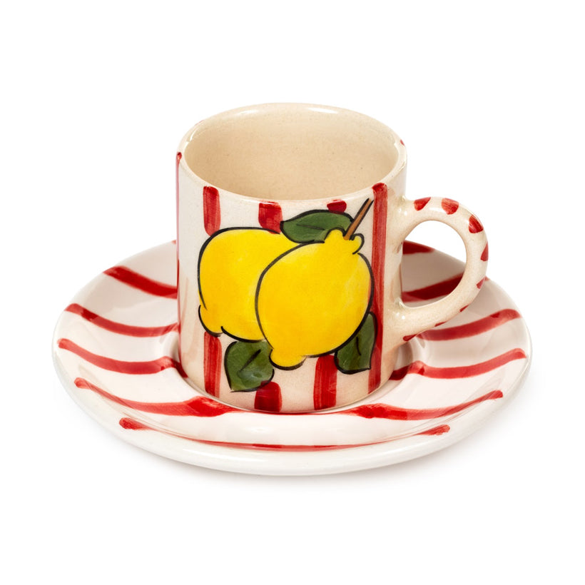 Amalfi Coast Coffee Cup Set of 2 Red, the best customized gift and gifts for her and for him from Inna Carton online shop Dubai, UAE!
