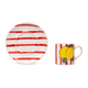 Amalfi Coast Coffee Cup Set of 2 Red, the best customized gift and gifts for her and for him from Inna Carton online shop Dubai, UAE!