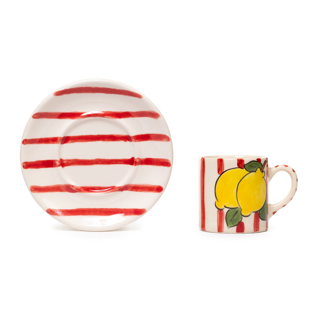 Amalfi Coast Coffee Cup Set of 2 Red, the best customized gift and gifts for her and for him from Inna Carton online shop Dubai, UAE!