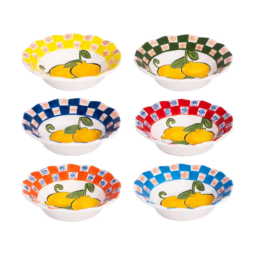 Amalfi Coast Plates Set of 6, the best customized gift and gifts for her and for him from Inna Carton online shop Dubai, UAE!