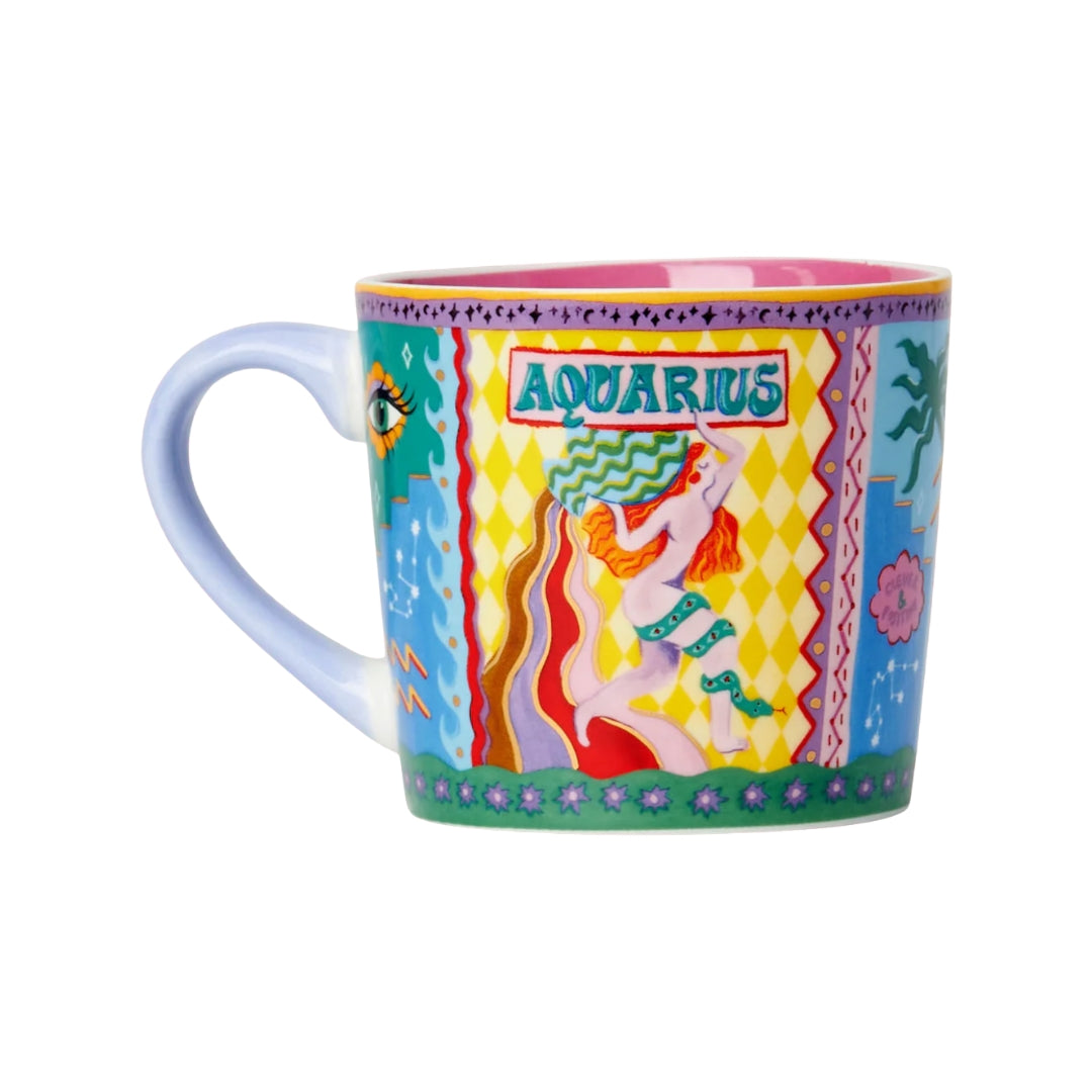 Zodiac Aquarius Porcelain Mug, the best customized gift and gifts for her and for him from Inna Carton online shop Dubai, UAE!
