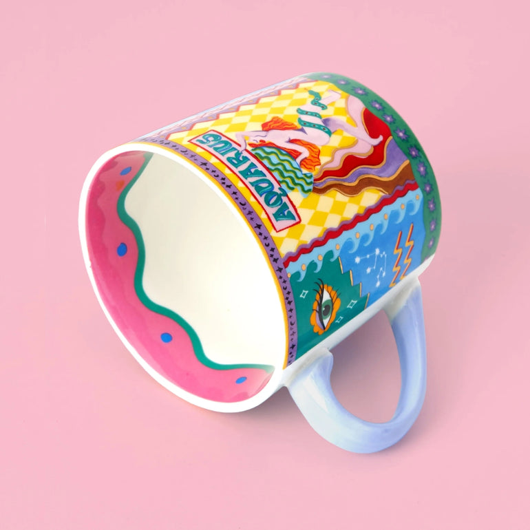 Zodiac Aquarius Porcelain Mug, the best customized gift and gifts for her and for him from Inna Carton online shop Dubai, UAE!
