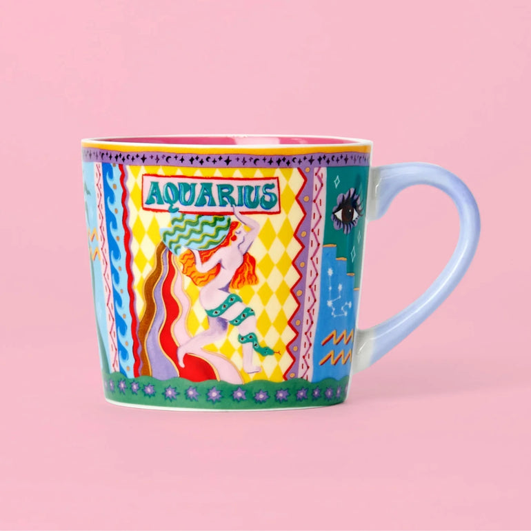 Zodiac Aquarius Porcelain Mug, the best customized gift and gifts for her and for him from Inna Carton online shop Dubai, UAE!