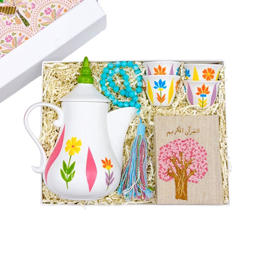 Hand Embroidered Tree Quran, Tasbeeh Prayer Semi Precious Green Jade, Oriental Handpainted Coffee Cups, Oriental Dallah, , the best customized gift and gifts for her and for him from Inna Carton online shop Dubai, UAE!
