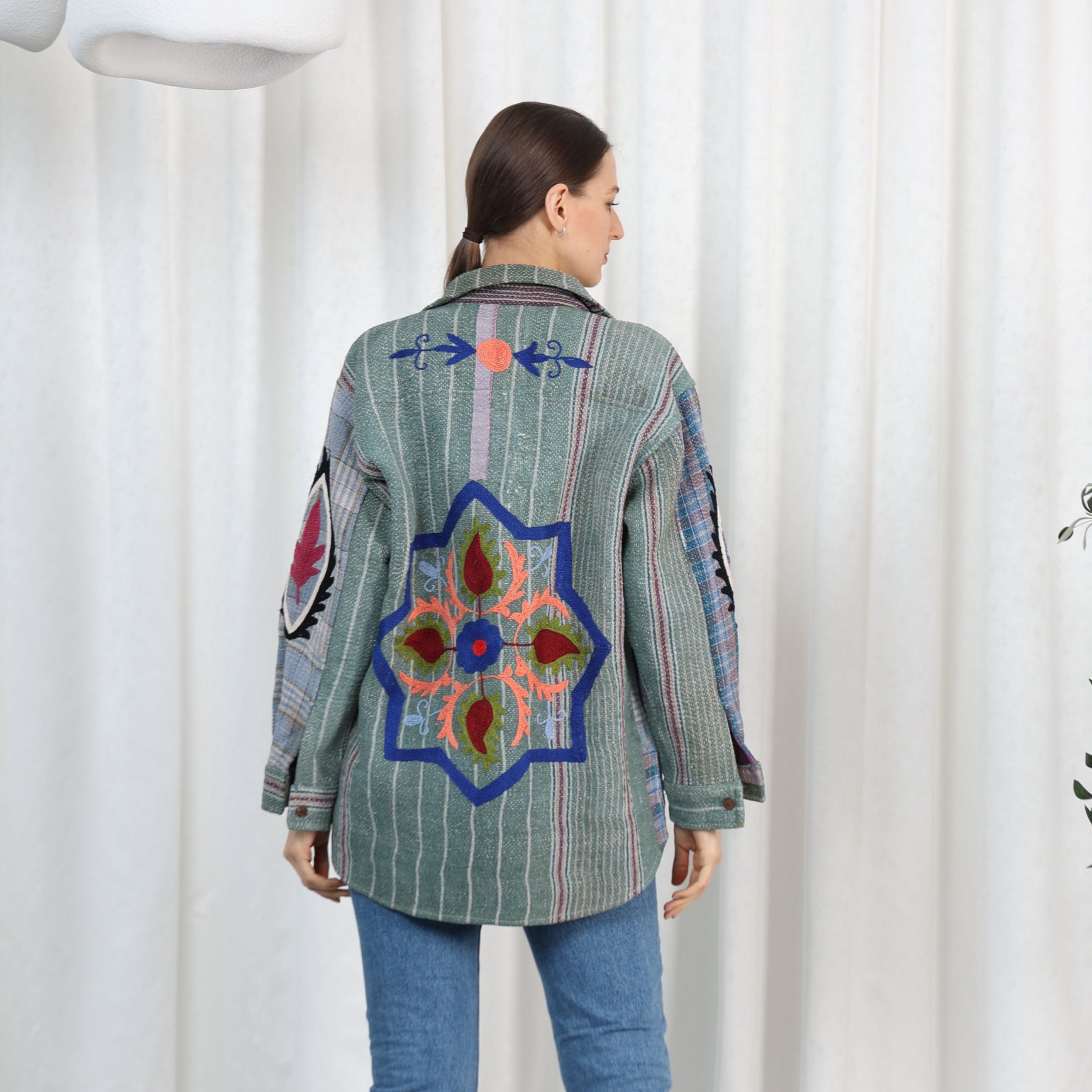Arizona Embroidered Oversized Shirt, the best ramadan customize gift and gifts for her and for him from Inna Carton online shop Dubai, UAE!