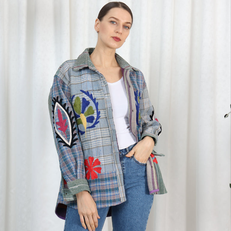 Arizona Embroidered Oversized Shirt, the best ramadan customize gift and gifts for her and for him from Inna Carton online shop Dubai, UAE!