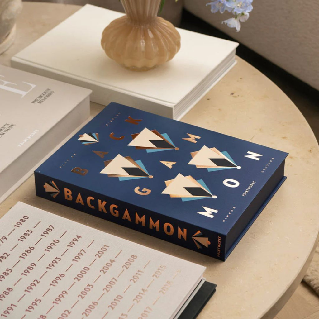  Art Of Backgammon Mirror Dark Blue/Copper, the best customized gift and gifts for her and for him from Inna Carton online shop Dubai, UAE!
