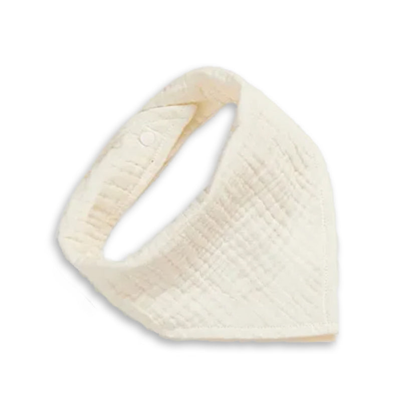 Bandana Style cotton baby newborn Bib | Off-White, shop the best Christmas gift gifts for her for him from Inna carton online store dubai, UAE!