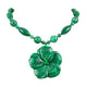 Semi precious malachite oversized flower necklace, shop the best gift gifts for her for him from Inna carton online store dubai, UAE!