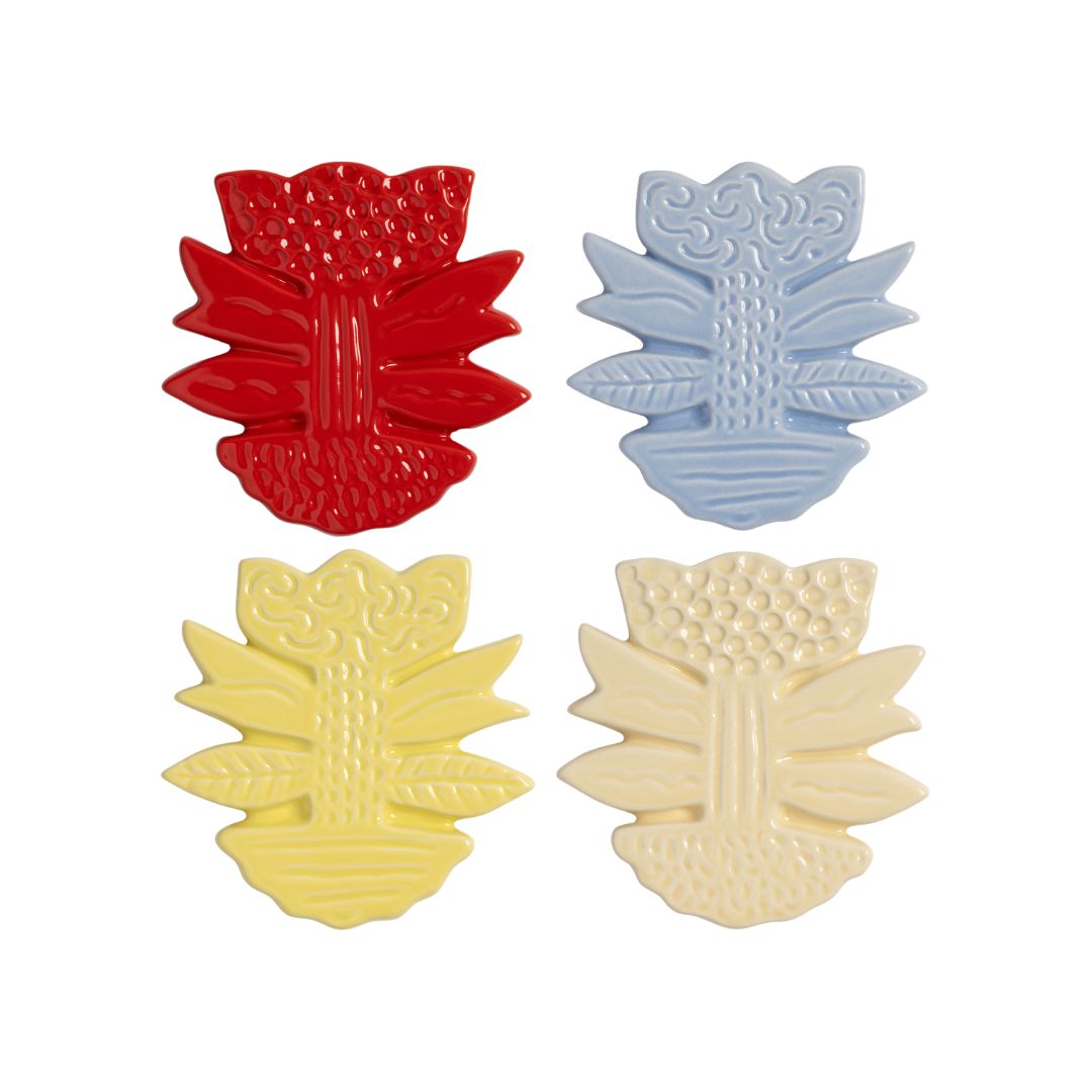 Blume Stoneware Coaster Set, the best customized gift and gifts for her and for him from Inna Carton online shop Dubai, UAE!
