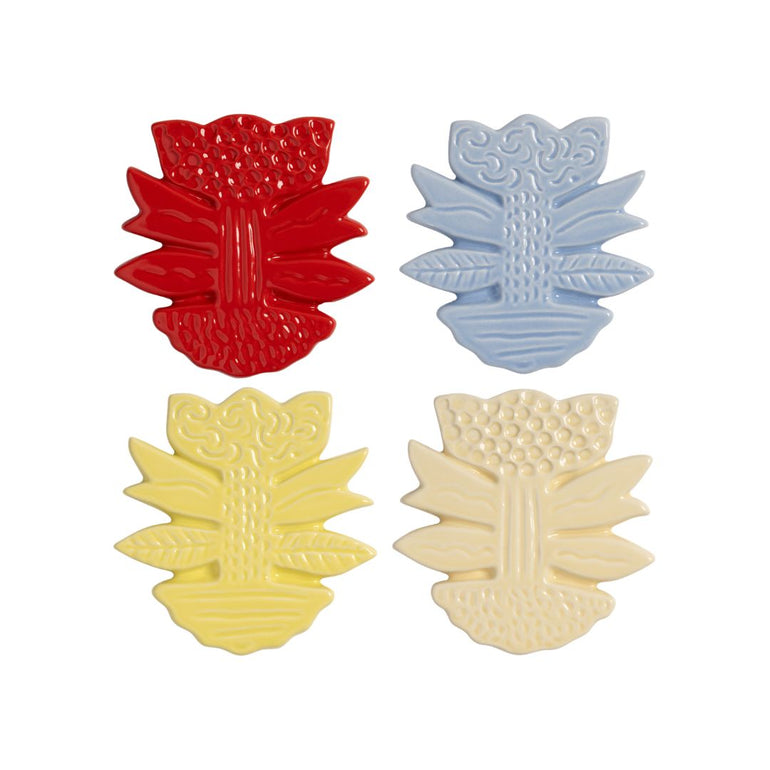 Blume Stoneware Coaster Set, the best customized gift and gifts for her and for him from Inna Carton online shop Dubai, UAE!
