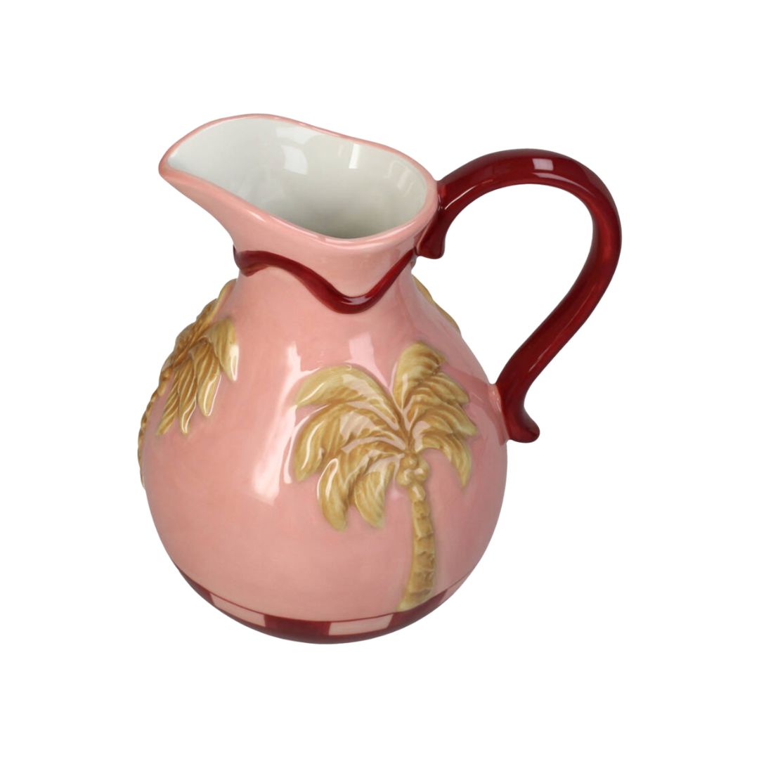 Blush Palm Ceramic Jug Vase, the best customized gift and gifts for her and for him from Inna Carton online shop Dubai, UAE!
