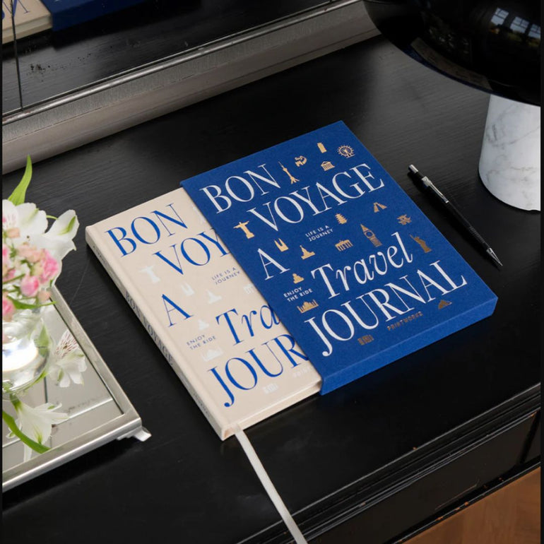 Bon Voyage Travel Linen Journal, the best customized gift and gifts for her and for him from Inna Carton online shop Dubai, UAE!