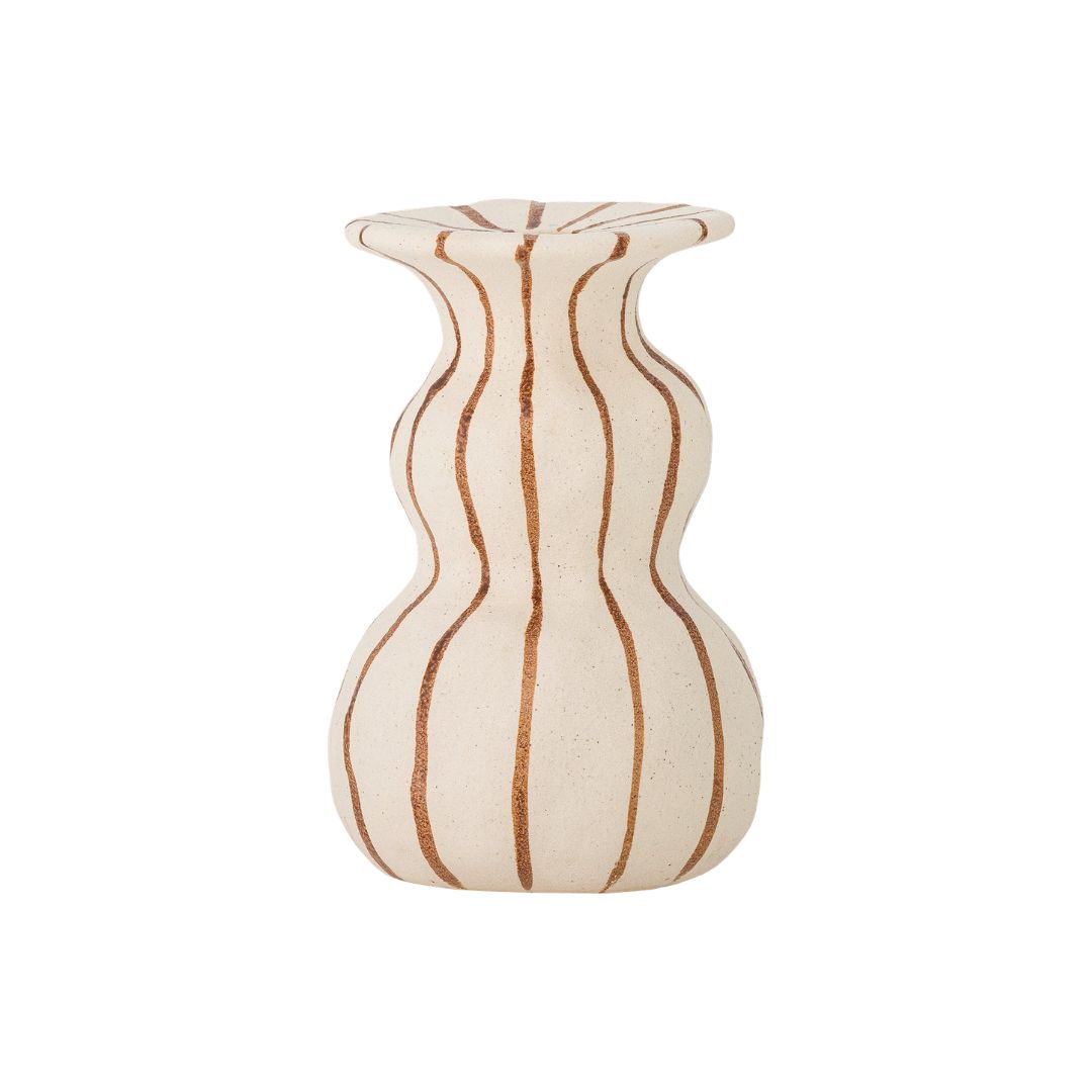 Byron Stoneware Candle Holder | Stripe, the best customized gift and gifts for her and for him from Inna Carton online shop Dubai, UAE!
