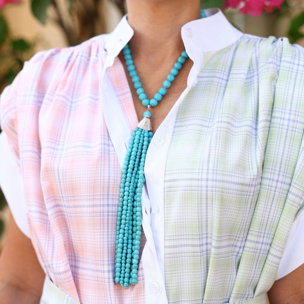 The Tassel Stone Necklace | Turquoise