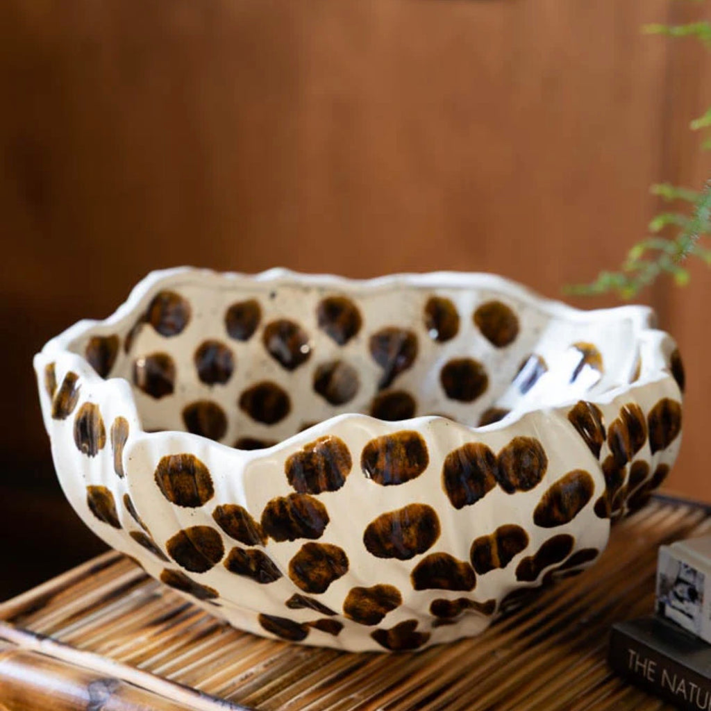 Desert Dot Stoneware Bowl