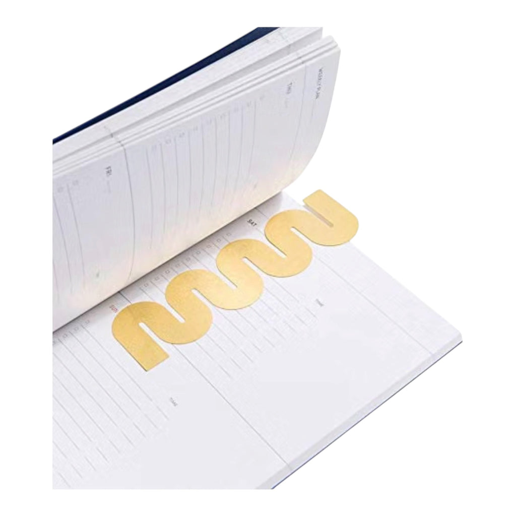 Wiggly Brass Bookmark