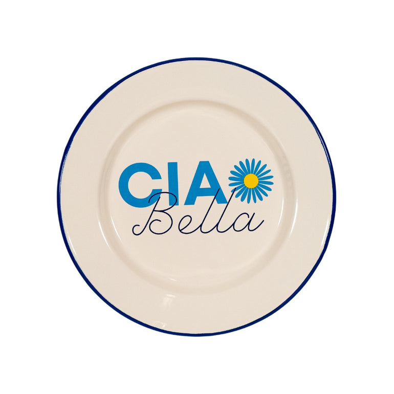 Ciao Bella Dinner Plate, the best customized gift and gifts for her and for him from Inna Carton online shop Dubai, UAE!
