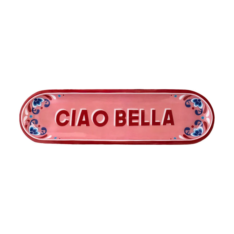 Ciao Bella Wooden Platter, the best customized gift and gifts for her and for him from Inna Carton online shop Dubai, UAE!