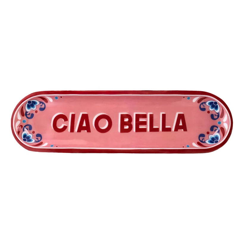 Ciao Bella Wooden Platter, the best customized gift and gifts for her and for him from Inna Carton online shop Dubai, UAE!