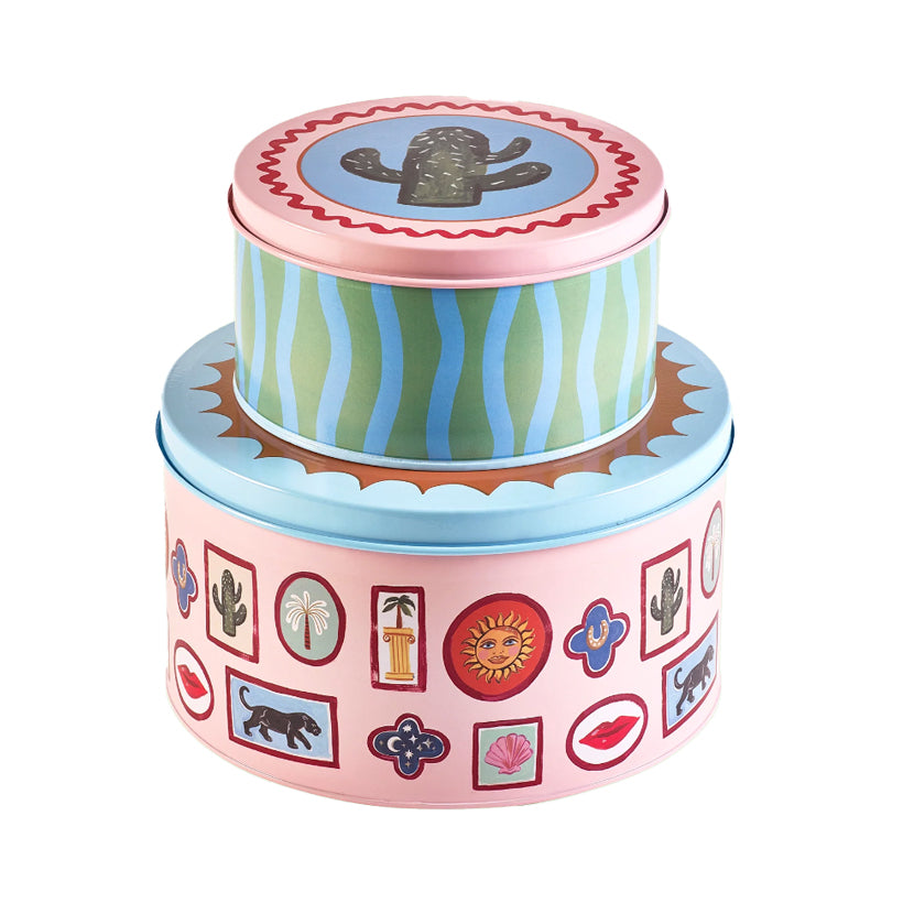 Icon Cake Tin Set of 2 by eleanor Bowmer, the best customized gift and gifts for her and for him from Inna Carton online shop Dubai, UAE!