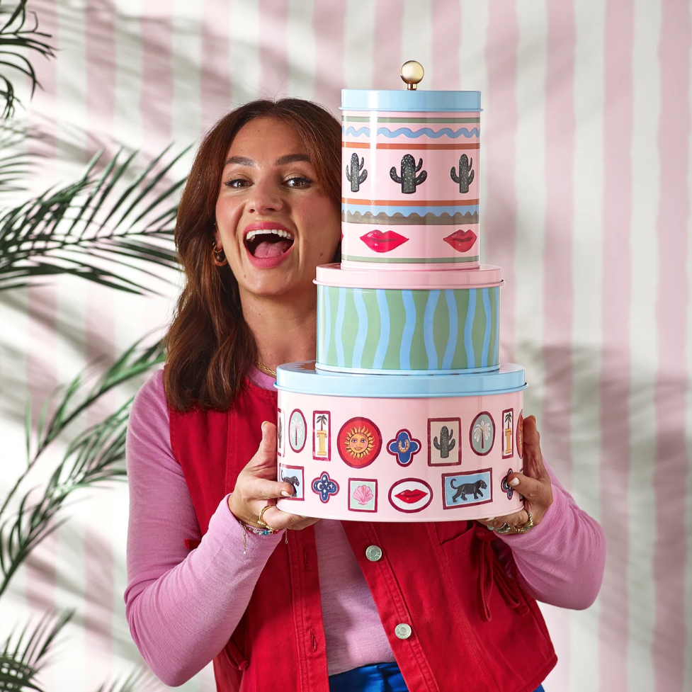 Icon Cake Tin Set of 2 by eleanor Bowmer, the best customized gift and gifts for her and for him from Inna Carton online shop Dubai, UAE!