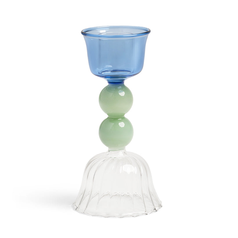 colored candle holder is formed from delicate glass, shop the best Ramadan gift gifts for her for him from Inna carton online store dubai, UAE!