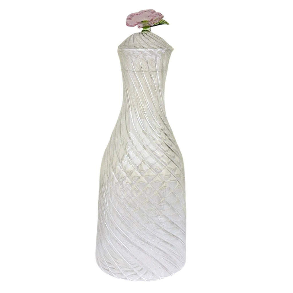 Carafe Glass Bottle | Flower, the best customized gift and gifts for her and for him from Inna Carton online shop Dubai, UAE!
