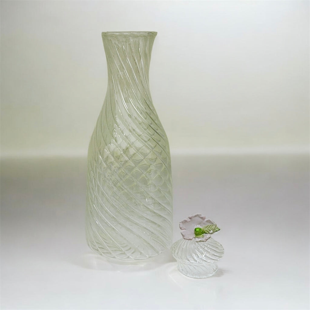 Carafe Glass Bottle | Flower, the best customized gift and gifts for her and for him from Inna Carton online shop Dubai, UAE!
