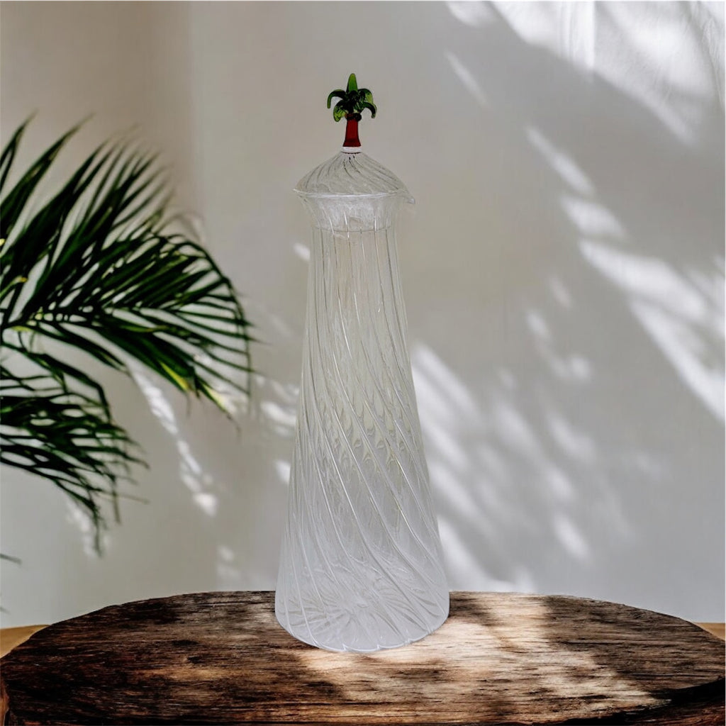 Carafe Glass Bottle | Palm Tree, the best customized gift and gifts for her and for him from Inna Carton online shop Dubai, UAE!
