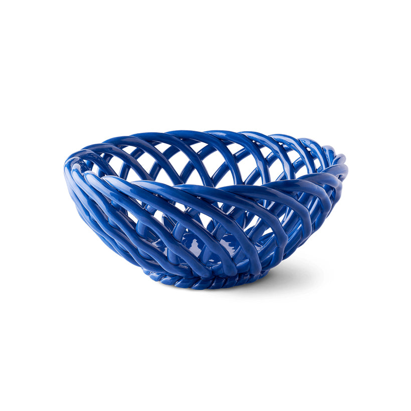 Ceramic Basket | Blue, shop the best Christmas gift gifts for her for him from Inna carton online store dubai, UAE!