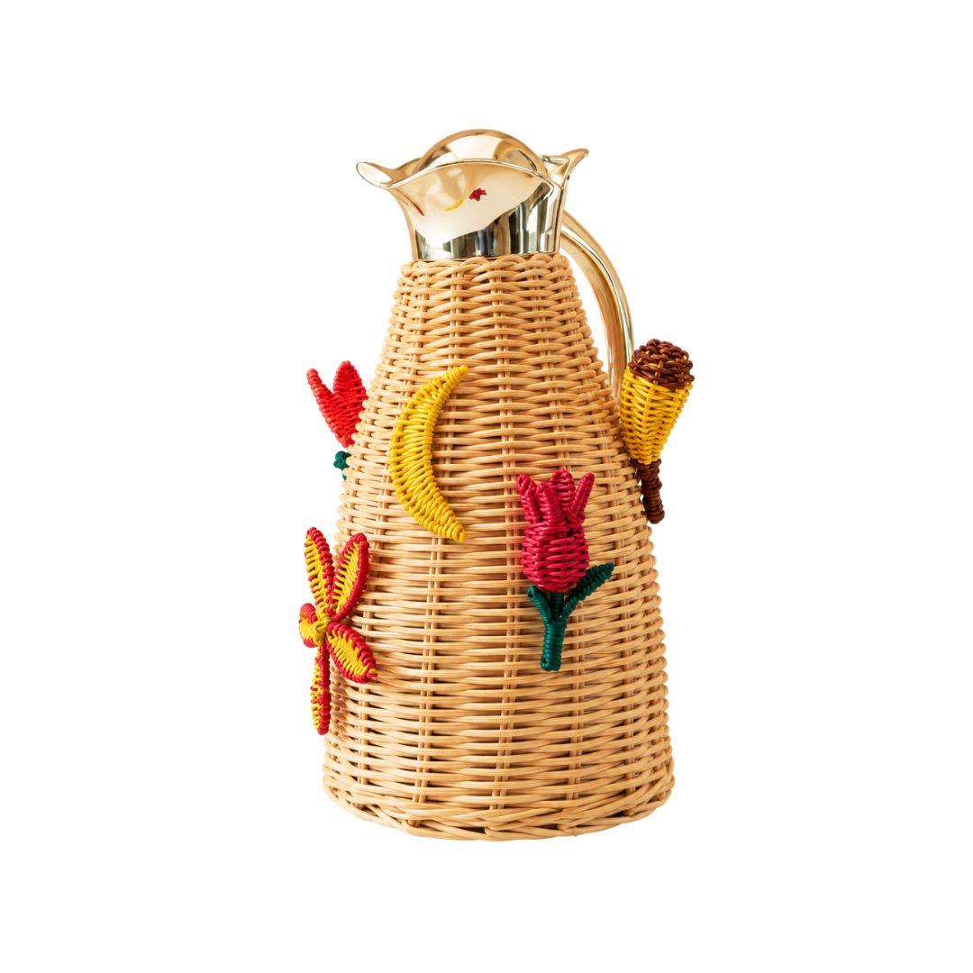 Charm Rattan Thermal Bottle, the best customized gift and gifts for her and for him from Inna Carton online shop Dubai, UAE!
